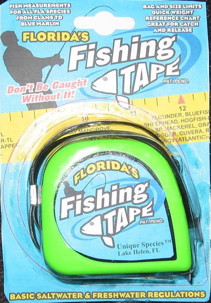 Florida Fishing Tape Fish Measuring Tape by Rick Hardy Fish Taxidermy